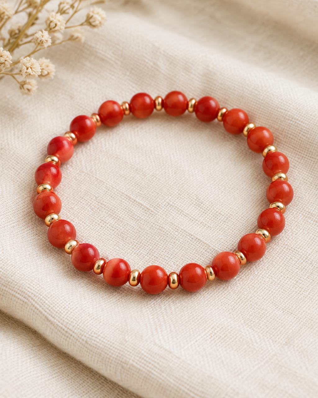 Coral Wrist Beads